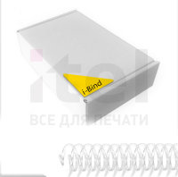Пластиковые спирали для переплета Coil51L (10 мм/65) белые (100 шт в пач) 